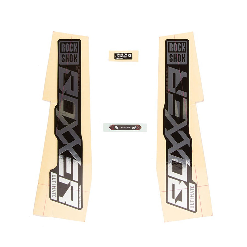 Load image into Gallery viewer, RockShox Decal Kit for Boxxer ULT Polar/Black, 11.4018.105.003