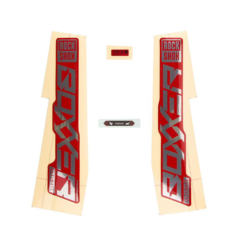 Load image into Gallery viewer, RockShox Decal Kit for Boxxer ULT Polar/Red, 11.4018.105.004