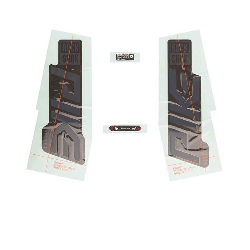Load image into Gallery viewer, RockShox Decal Kit for Pike SEL Grey/Black, 11.4018.105.005