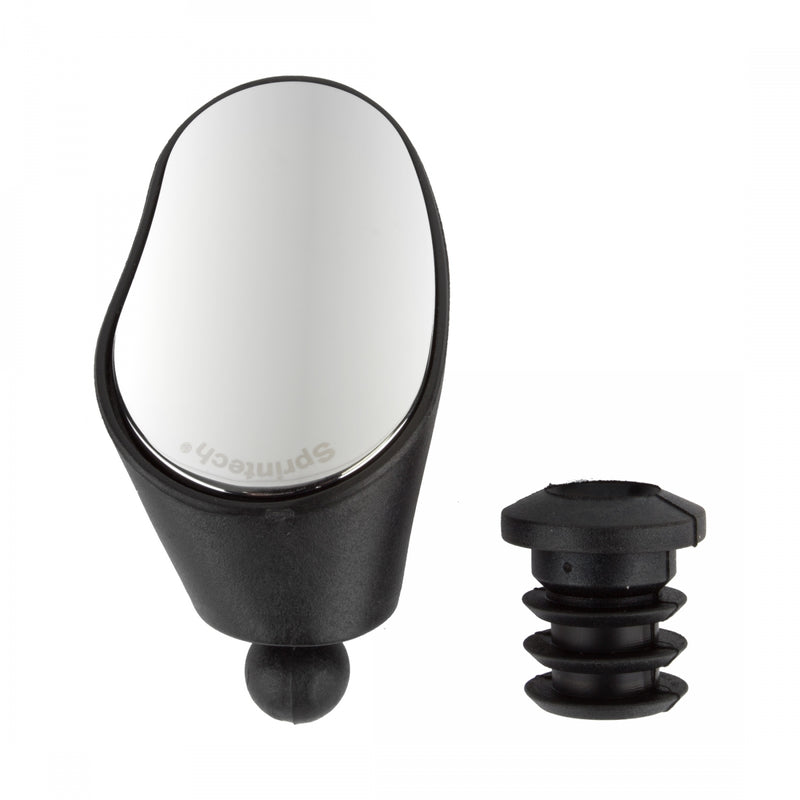 Load image into Gallery viewer, Sprintech Dropbar Mirror Single Black Wide Field Of View Adjustable