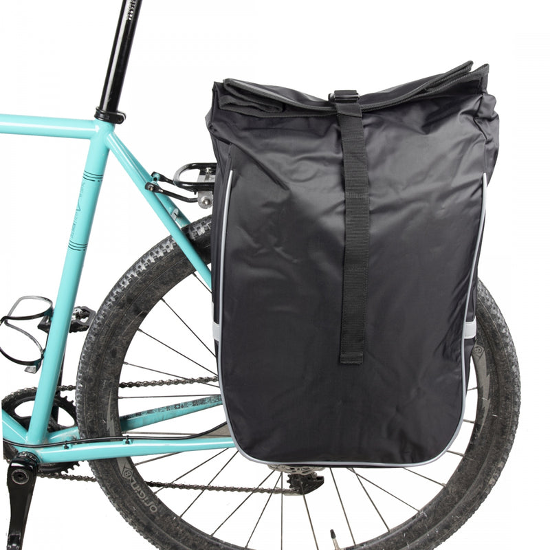 Load image into Gallery viewer, Sunlite Utili-T Waterproof Rear Pannier Black 12x15x6in Hook-On