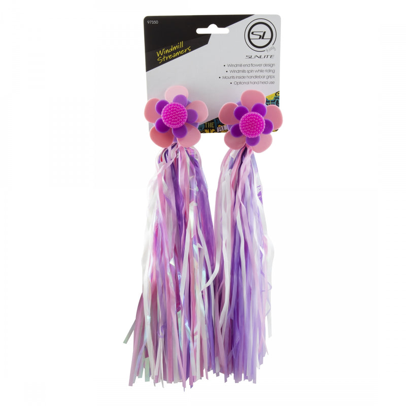 Load image into Gallery viewer, Sunlite-Windmill-Streamers-Grips-Slip-On-Grip-Bicycle-Grips