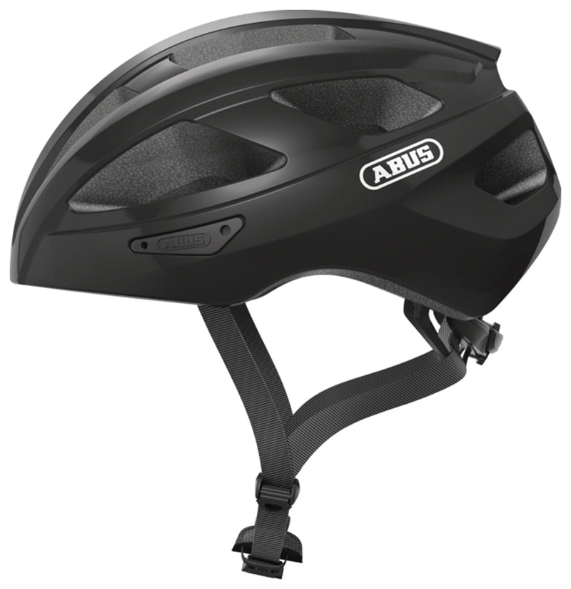 Load image into Gallery viewer, Abus-Macator-Helmet-Small-Half-Face-Fidlock-Magnetic-Strap-Buckle-Black-HE5117-Bicycle-Helmets