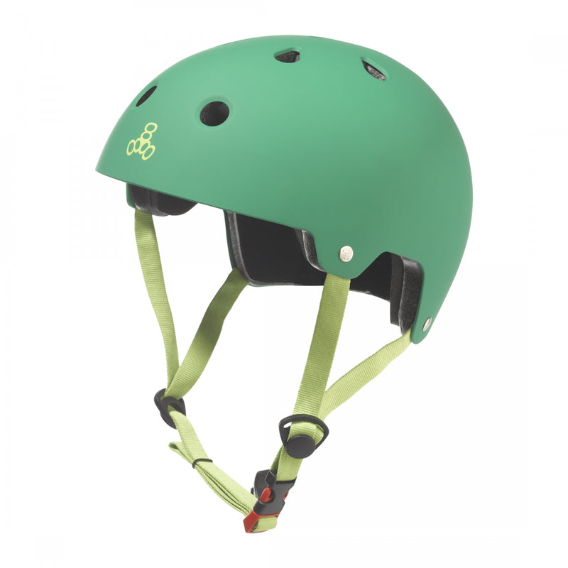 Load image into Gallery viewer, Triple-Eight-Dual-Certified-X-Small-Small-18.9-to-21.3inch-(48-to-54-cm)-Half-Face-Eps-Liner-Adjustable-Fitting-Green-HLMT2760-Bicycle-Helmets