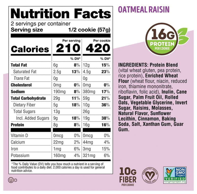 Load image into Gallery viewer, Lenny & Larry Complete Cookie: Oatmeal Raisin Delight Pack of 12