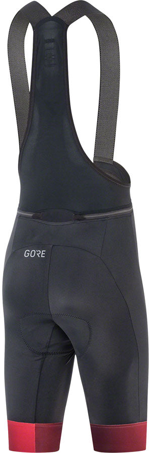 GORE Force Bib Shorts+ - Black/Hibiscus Pink, Small, Women's