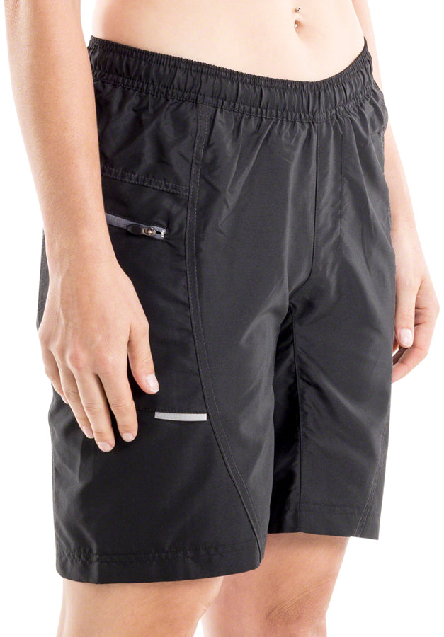 Load image into Gallery viewer, Bellwether Ultralight Gel Baggies Cycling Shorts - Black, Women's, Large