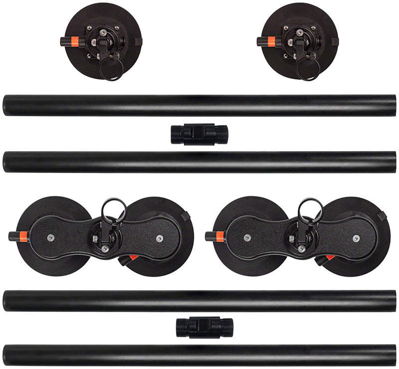 Load image into Gallery viewer, SeaSucker Monkey Bars Roof Rack - Pair, 48", Black