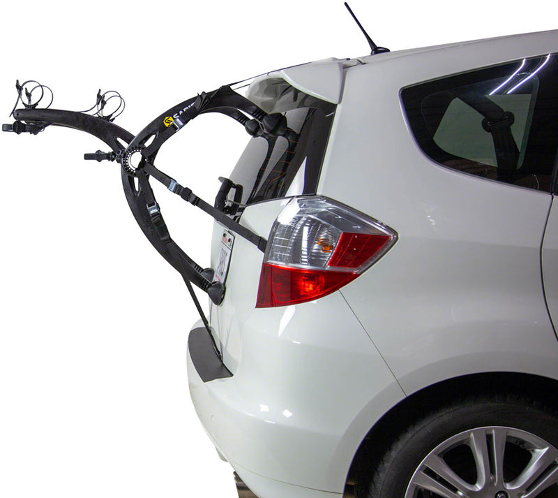 Load image into Gallery viewer, Saris Bones EX 2-Bike Trunk Rack Toptube Mount with Integrated Ratchet Straps