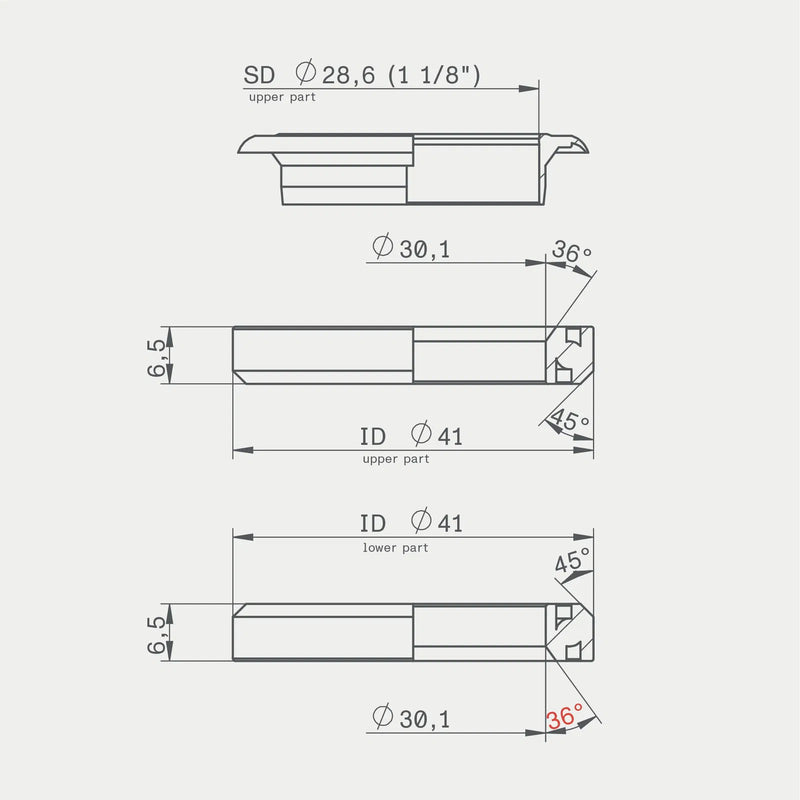Load image into Gallery viewer, Acros Headset Bearing Set, IS41, 1-1/8", 45/45 Deg (a01)