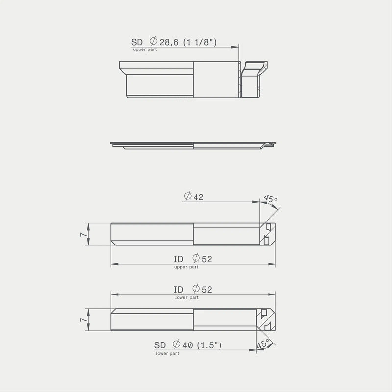 Load image into Gallery viewer, Acros Headset Bearing Set, IS52 1-1/8" (ICR) 45/45 Deg