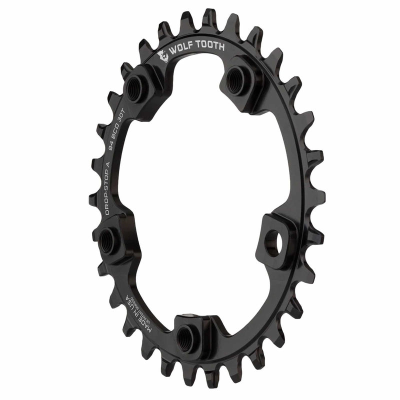 Load image into Gallery viewer, Wolf Tooth Chainring 32t 94 BCD 5-Bolt Aluminum Vintage/Surly OD Black