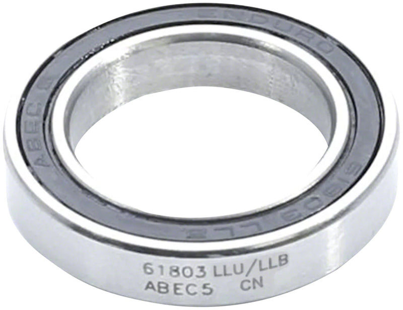 Load image into Gallery viewer, Enduro 61803 LLU/LLB ABEC-5 Radial Cartridge Bearings Steel, Precision, Durable, for MTB & Bike Parts (2 Pack)