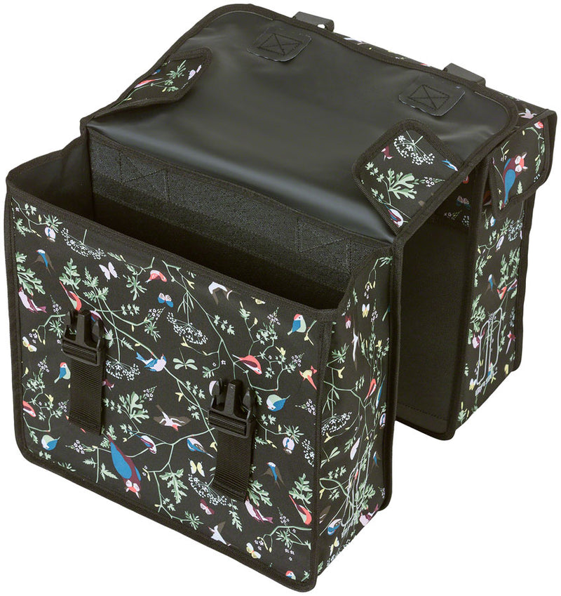 Load image into Gallery viewer, Basil Wanderlust Double  Pannier - 35L, Charcoal

