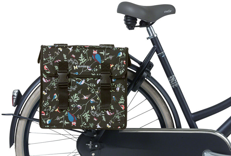 Load image into Gallery viewer, Basil Wanderlust Double  Pannier - 35L, Charcoal
