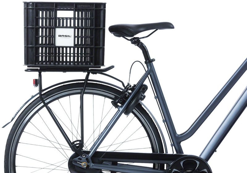Load image into Gallery viewer, Basil Crate Basket - Large, 40L, Recycled Plastic, Black