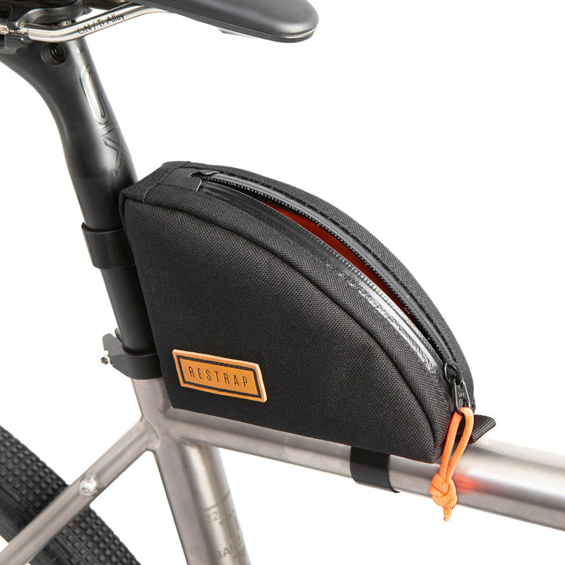 Load image into Gallery viewer, Restrap Rear Top Tube/Seatpost Bag - Black