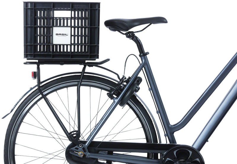 Load image into Gallery viewer, Basil Bicycle Crate M, 29.5L, Recycled Synthetic, Black