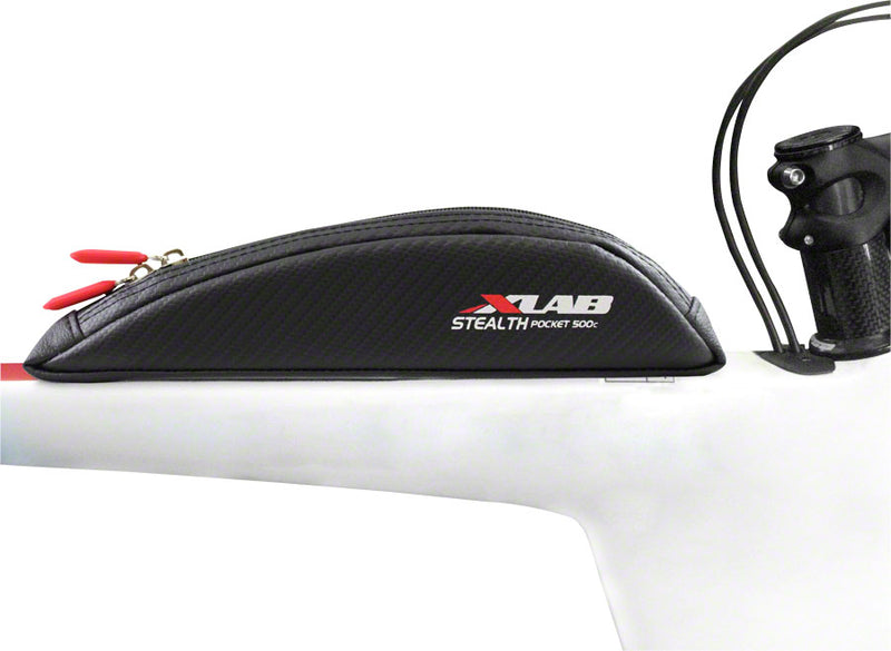 Load image into Gallery viewer, XLAB Stealth Pocket 500c Frame Bag Non Slip Rubber Top Tube Boss Mount Carbon