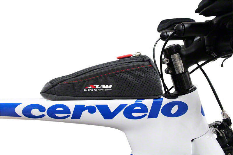 Load image into Gallery viewer, XLAB Stealth Pocket 200 XP Frame Bag Black Mounts With Top Tube Bosses