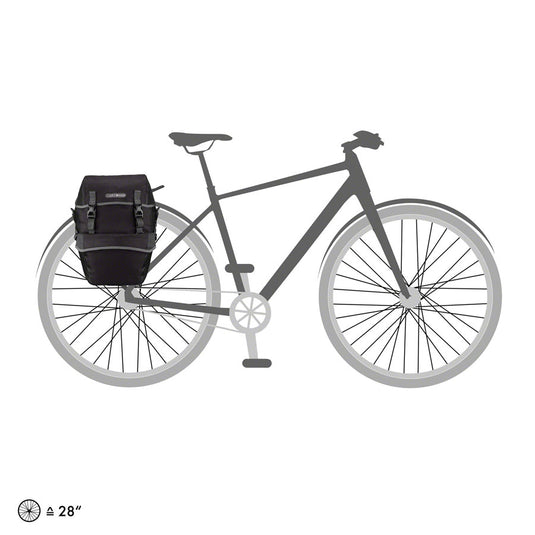 Ortlieb Bike-Packer Plus Panniers - 42L, Pair, Granite/Black