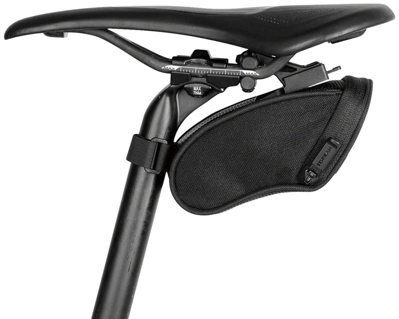Load image into Gallery viewer, Topeak Micro Aero Wedge Black 6.3x3.1x2.9in (XS) QuickClick