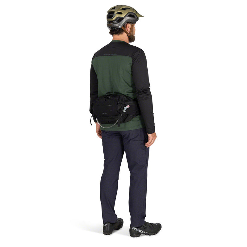 Load image into Gallery viewer, Osprey Raptor 4 Hydration Lumbar Pack - Black