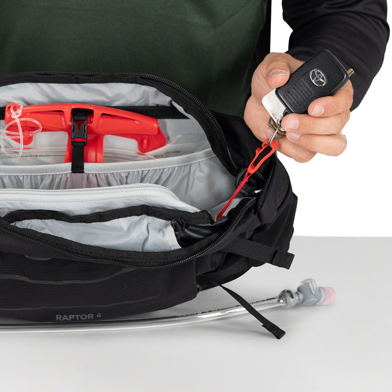 Load image into Gallery viewer, Osprey Raptor 4 Hydration Lumbar Pack - Black