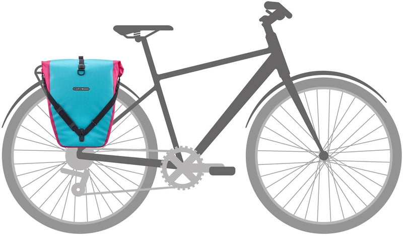 Load image into Gallery viewer, Ortlieb Back-Roller Cyber Pannier - 20L, Cyber Blue/Pink