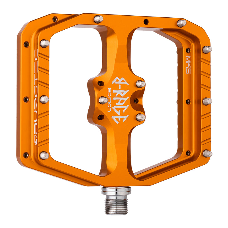Load image into Gallery viewer, Burgtec Penthouse Flat MK5 B-Rage Edition Pedals, Orange