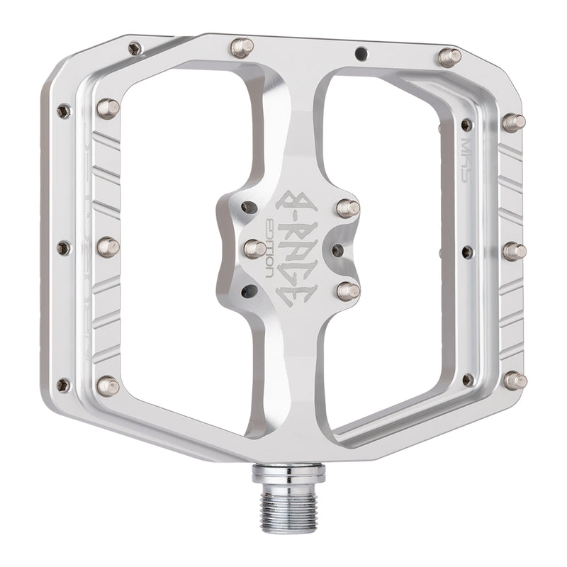 Load image into Gallery viewer, Burgtec Penthouse Flat MK5 B-Rage Edition Pedals, Silver