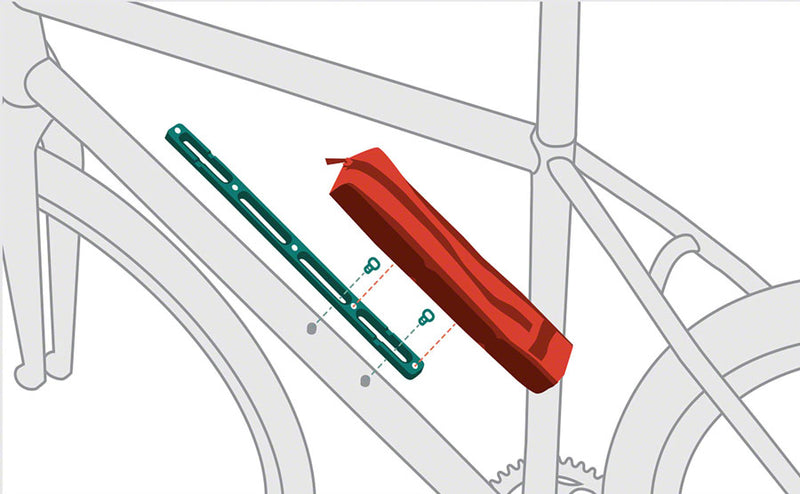 Load image into Gallery viewer, Wolf Tooth Components B-RAD Pump Bag Black For Bike Frame Pumps