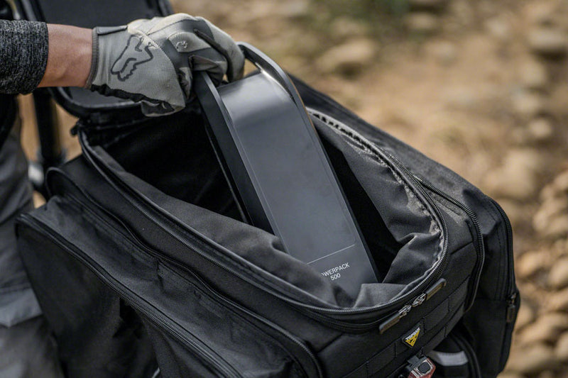 Load image into Gallery viewer, Topeak E-Xplorer Trunk Bag - With MTX QuickTrack 2 Mount - 26L, Black