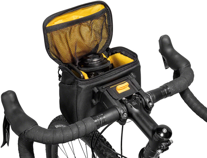 Load image into Gallery viewer, Topeak Compact Handlebar Bag Fanny Pack Includes Fixer 8 Rain Cover Black