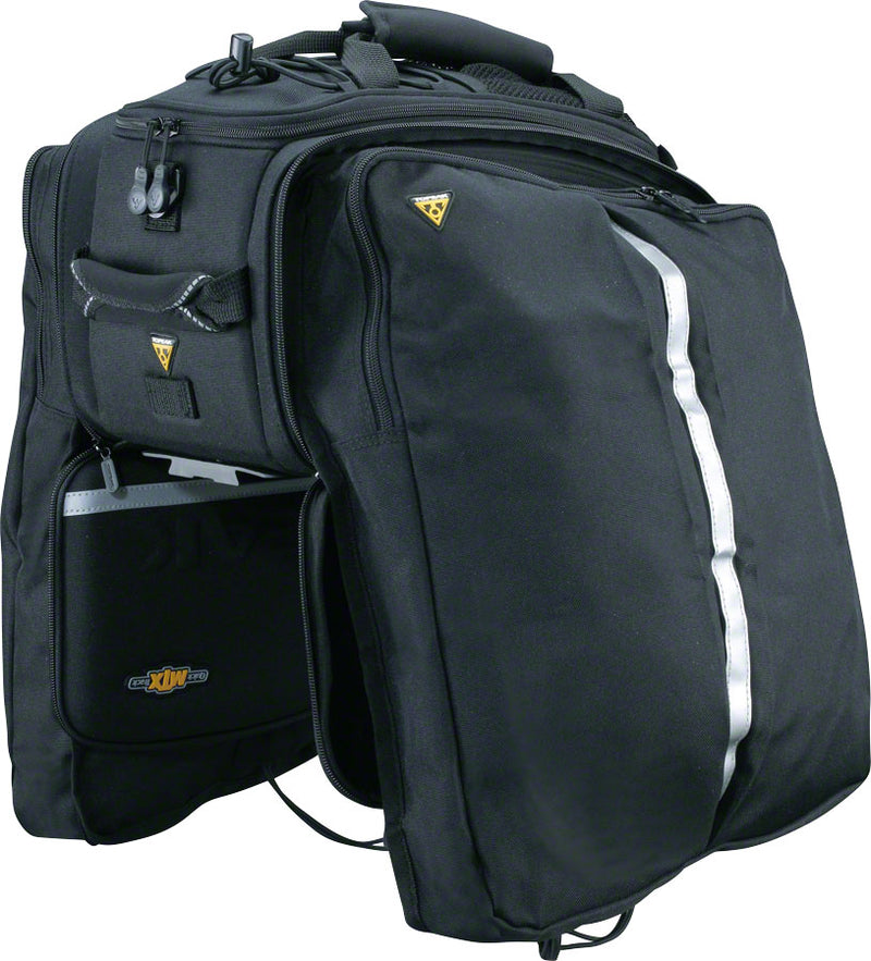 Load image into Gallery viewer, Topeak MTX Trunkbag EXP Black Insulated Reflective Works with MTX QuickTrack