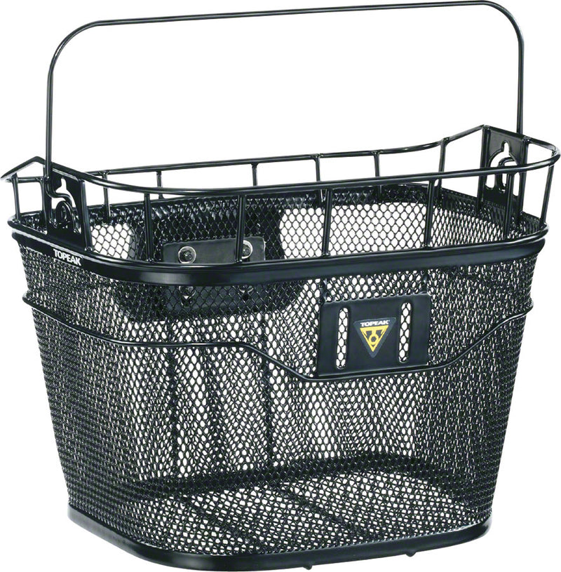 Load image into Gallery viewer, Topeak Front Basket with Fixer 3 Handlebar Bracket: Black