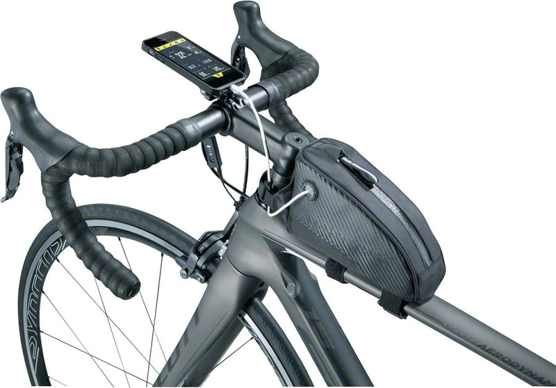 Load image into Gallery viewer, Topeak Fuel Tank Top Tube Bag Medium Black Bicycle Zipper Storage Pouch