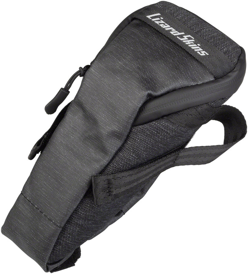Load image into Gallery viewer, Lizard Skins Mega Cache Saddle Bag Jet Black 9x5.1x3.7in Velcro Straps