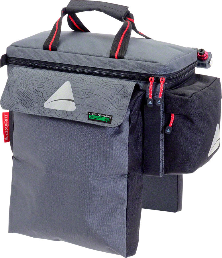 Load image into Gallery viewer, Axiom Seymour Oceanweave EXP15+ Trunk Bag GrayBlack Water Resistant Reflective