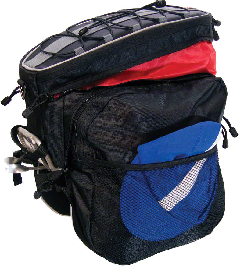 Load image into Gallery viewer, Banjo Brothers Expanding Rack Top Pannier Bag - Black