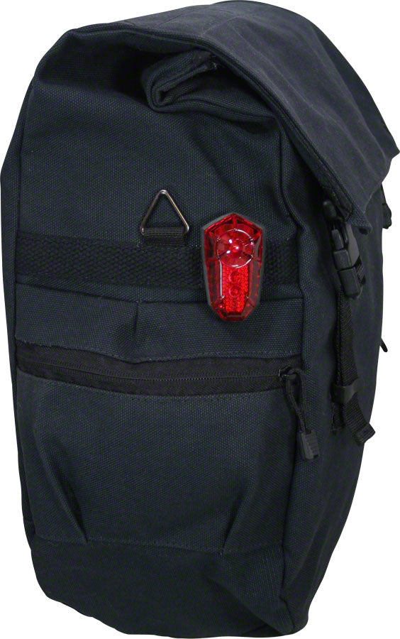 Load image into Gallery viewer, Banjo Brothers Minnehaha Waterproof Canvas Pannier: Black