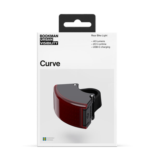 Load image into Gallery viewer, Bookman Visibility Curve Rear Light, Black