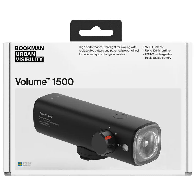 Load image into Gallery viewer, Bookman Visibility Volume 1500 Front Light, Black