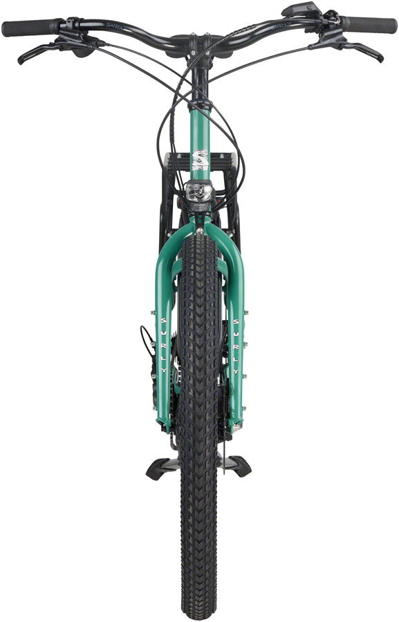 Load image into Gallery viewer, Surly Skid Loader Cargo Ebike - 27.5'', Steel, Illegal Smile Green, Large
