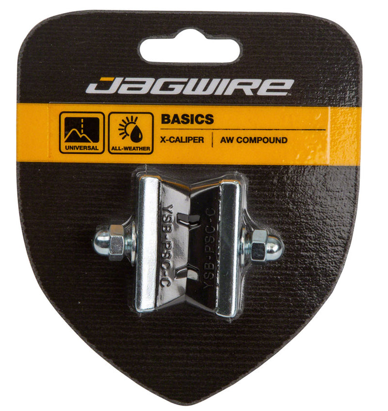 Load image into Gallery viewer, Pack of 2 Jagwire Basics X-Caliper Brake Pads - Threaded, Black, Pair