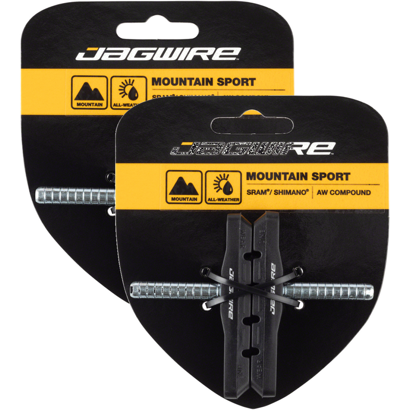 Load image into Gallery viewer, Jagwire-Mountain-Sport-Smooth-Brake-Shoe-Non-Threaded-Post-Mountain-Bike-BR0056PO2-Bicycle-Brake-Pads