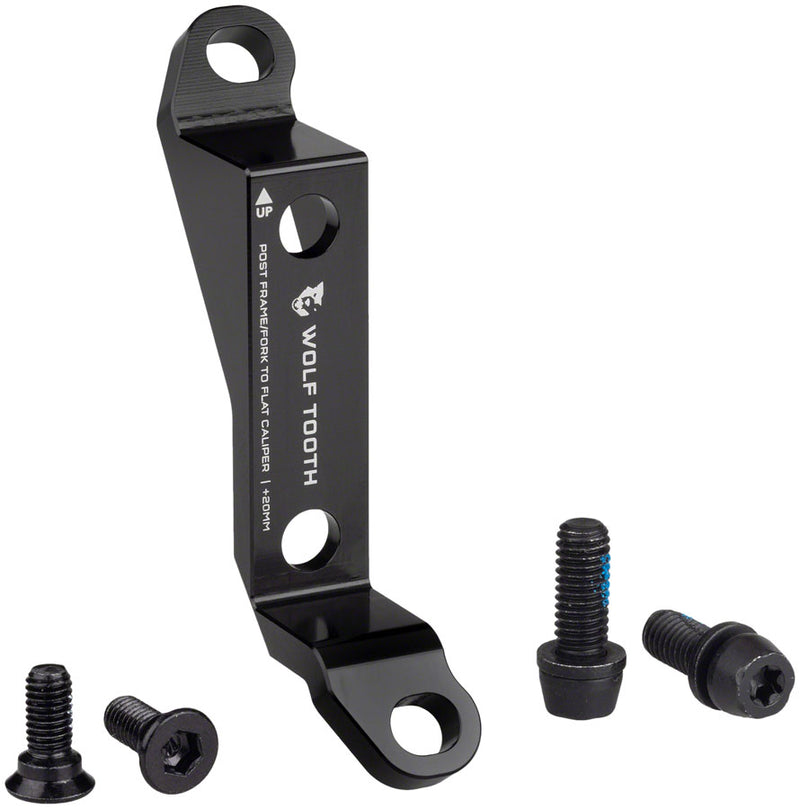 Load image into Gallery viewer, Wolf-Tooth-Post-to-Flat-Mount-Adapter-Disc-Brake-Adaptor-Mountain-Bike-Road-Bike-DBAP0181