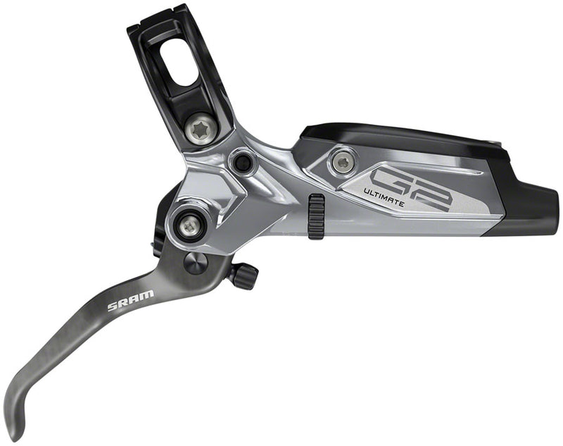 Load image into Gallery viewer, SRAM G2 Ultimate Disc Brake and Lever - Front, Hydraulic, Post Mount, Carbon Lever, Titanium Hardware, Polar Grey