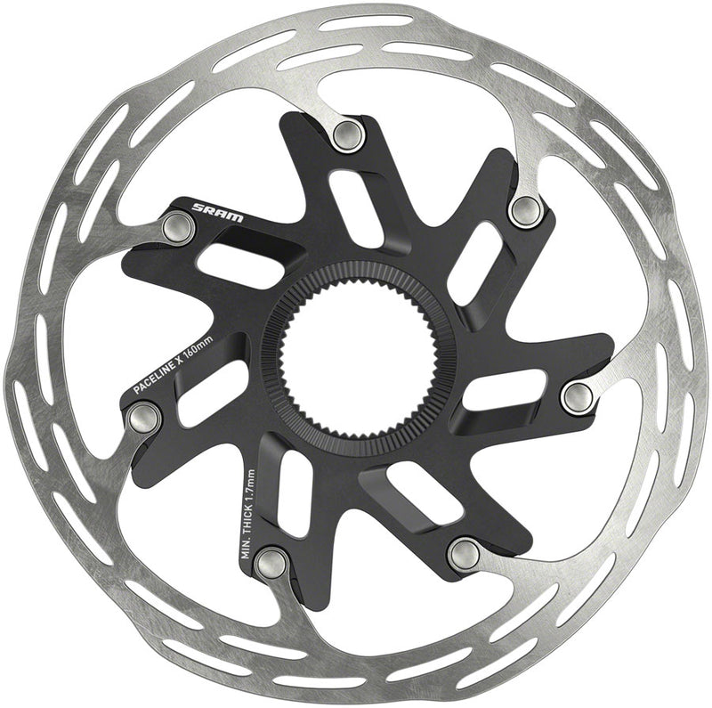 Load image into Gallery viewer, SRAM Paceline X 160mm Center Lock Disc Brake Rotors - Lightweight, Quiet Road Bike Performance