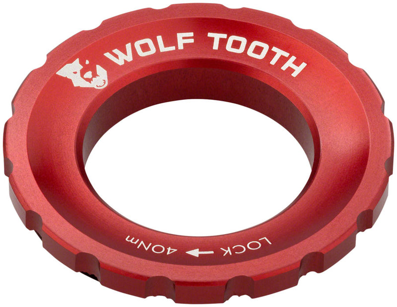 Load image into Gallery viewer, Pack of 2 Wolf Tooth CenterLock Rotor Lockring - Red